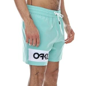 Oakley Beach Color Block 16 Inches  Men's Aqua Green